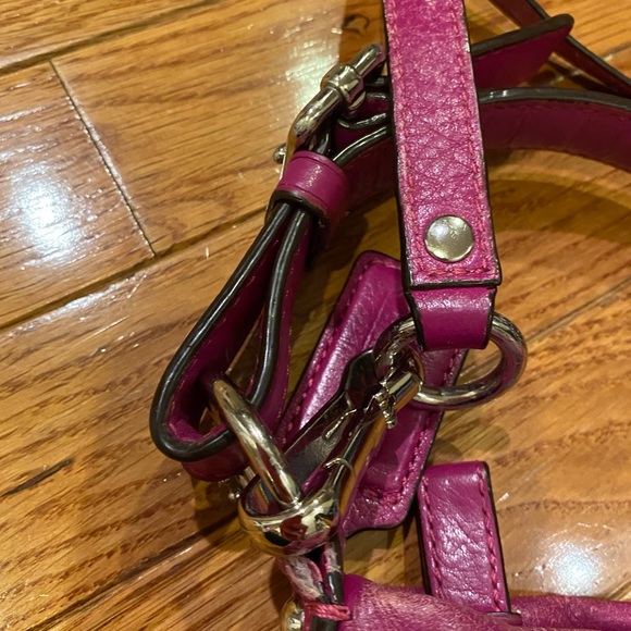 Coach purse. Pink. Hardware still looks nice. Lots of good use. - Picture 6 of 7